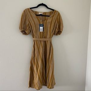 Mustard Striped Dress